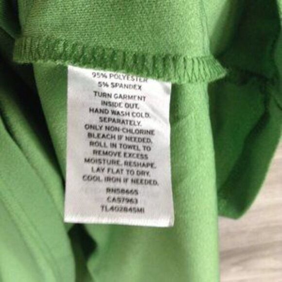 Leith Green V Neck Short Sleeve Midi Dress size S - Picture 5 of 5